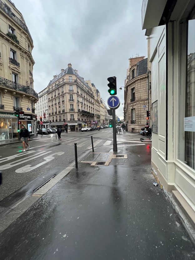 Rainy street in Paris